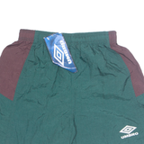 UMBRO Boys Sports Shorts Green Relaxed L W24