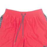 NIKE Mesh Lined Mens Swimming Shorts Red Relaxed M W28