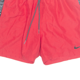 NIKE Mesh Lined Mens Swimming Shorts Red Relaxed M W28
