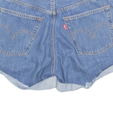 LEVI'S Turn Up 501 Premium E Womens Denim Shorts Blue Relaxed XS W27