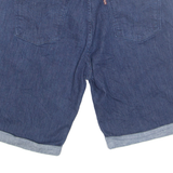 LEVI'S Turn Up Womens Denim Shorts Blue Relaxed L W34