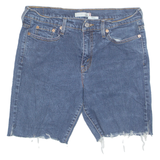 LEVI'S Cut Off 505 Womens Denim Shorts Blue Relaxed UK 10 W31