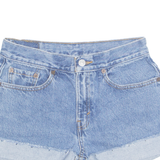 LEVI'S Turn Up 505 Womens Denim Shorts Blue Relaxed XS W26