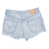 LEVI'S Cut Off 501 Womens Denim Shorts Blue Relaxed XS W28