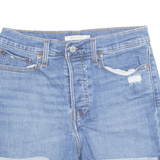 LEVI'S Turn Up Womens Denim Shorts Blue Relaxed S W28