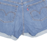 LEVI'S Turn Up Womens Denim Shorts Blue Relaxed S W28