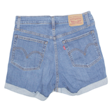 LEVI'S Turn Up Womens Denim Shorts Blue Relaxed S W28