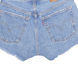 LEVI'S Cut Off 501 Premium E Womens Denim Shorts Blue Relaxed XS W26