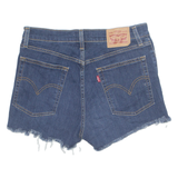 LEVI'S Cut Off High Rise Womens Denim Shorts Blue Relaxed M W30