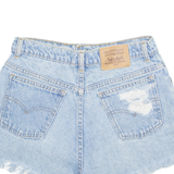 LEVI'S Cut Off 634 Womens Denim Shorts Blue Relaxed M W29