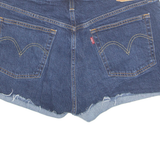 LEVI'S Turn Up 501 Womens Denim Shorts Blue Relaxed M W32