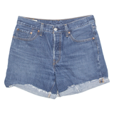 LEVI'S Turn Up 501 Premium E Womens Denim Shorts Blue Relaxed M W30