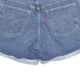 LEVI'S Turn Up 501 Premium E Womens Denim Shorts Blue Relaxed M W30