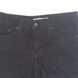 LEVI'S Turn Up Womens Denim Shorts Black Relaxed XS W26