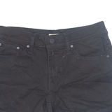 LEVI'S Turn Up Womens Denim Shorts Black Relaxed S W28