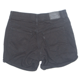 LEVI'S Turn Up Womens Denim Shorts Black Relaxed S W28