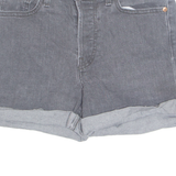LEVI'S Turn Up Womens Denim Shorts Black Relaxed S W28