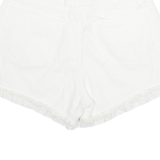 Womens Denim Shorts White Relaxed M W29