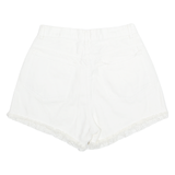Womens Denim Shorts White Relaxed M W29