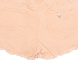 GUESS Cut Off Womens Denim Shorts Orange Relaxed M W32