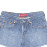 LEVI'S Nouveau Cut Off 577 Womens Denim Shorts Blue Relaxed M W30
