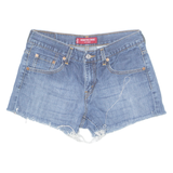 LEVI'S Nouveau Cut Off 577 Womens Denim Shorts Blue Relaxed M W30