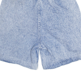 High Waisted Turn Up Womens Denim Shorts Blue Relaxed 90s S W25