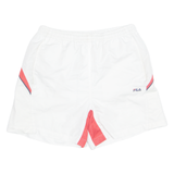 FILA Lined Mens Sports Shorts White Relaxed M W28