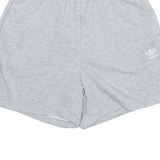 ADIDAS ORIGINALS Womens Sports Shorts Grey Relaxed UK 6 W21