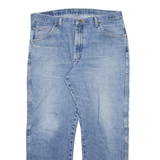 WRANGLER Mens Jeans Blue Regular Straight Stone Wash W38 L30