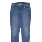 LEVI'S 721 Womens Jeans Blue Slim Skinny Stone Wash W30 L34