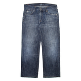 7 FOR ALL MANKIND Womens Jeans Blue Regular Straight Stone Wash W33 L27