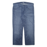 7 FOR ALL MANKIND Mens Jeans Blue Regular Straight Stone Wash W36 L27