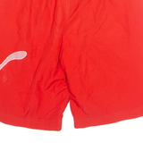 PUMA Mesh Lined Mens Swimming Shorts Red Relaxed M W28