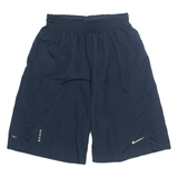 NIKE DRI FIT Mens Sports Shorts Blue Relaxed S W26