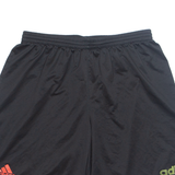 ADIDAS Mens Sports Shorts Black Relaxed L W28