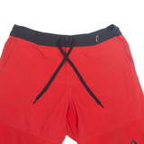 REEBOK Mens Sports Shorts Red Relaxed M W32