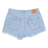 LEVI'S Cut Off 501 Womens Denim Shorts Blue M W30