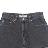 LEVI'S Cut Off 569 Womens Denim Shorts Black M W30
