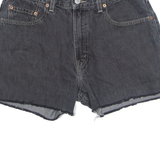 LEVI'S Cut Off 569 Womens Denim Shorts Black M W30