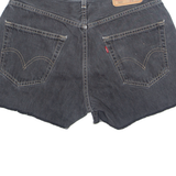 LEVI'S Cut Off 569 Womens Denim Shorts Black M W30