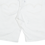 LEVI'S Bermuda Womens Denim Shorts White M W30