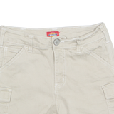 DICKIES Womens Cargo Shorts Beige XS W26