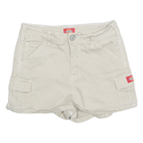 DICKIES Womens Cargo Shorts Beige XS W26