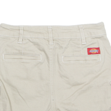 DICKIES Womens Cargo Shorts Beige XS W26