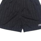 UMBRO Mens Sports Shorts Black Relaxed M W26