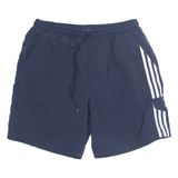 ADIDAS Mesh Lined Mens Swimming Shorts Blue Relaxed L W32