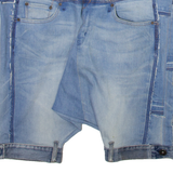 LEVI'S Reworked Womens Denim Shorts Blue M W32