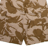 Mens Cargo Shorts Beige Relaxed Camouflage S W27