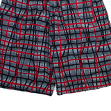 CAP FERRET Mens Casual Shorts Grey Relaxed Check L W26
